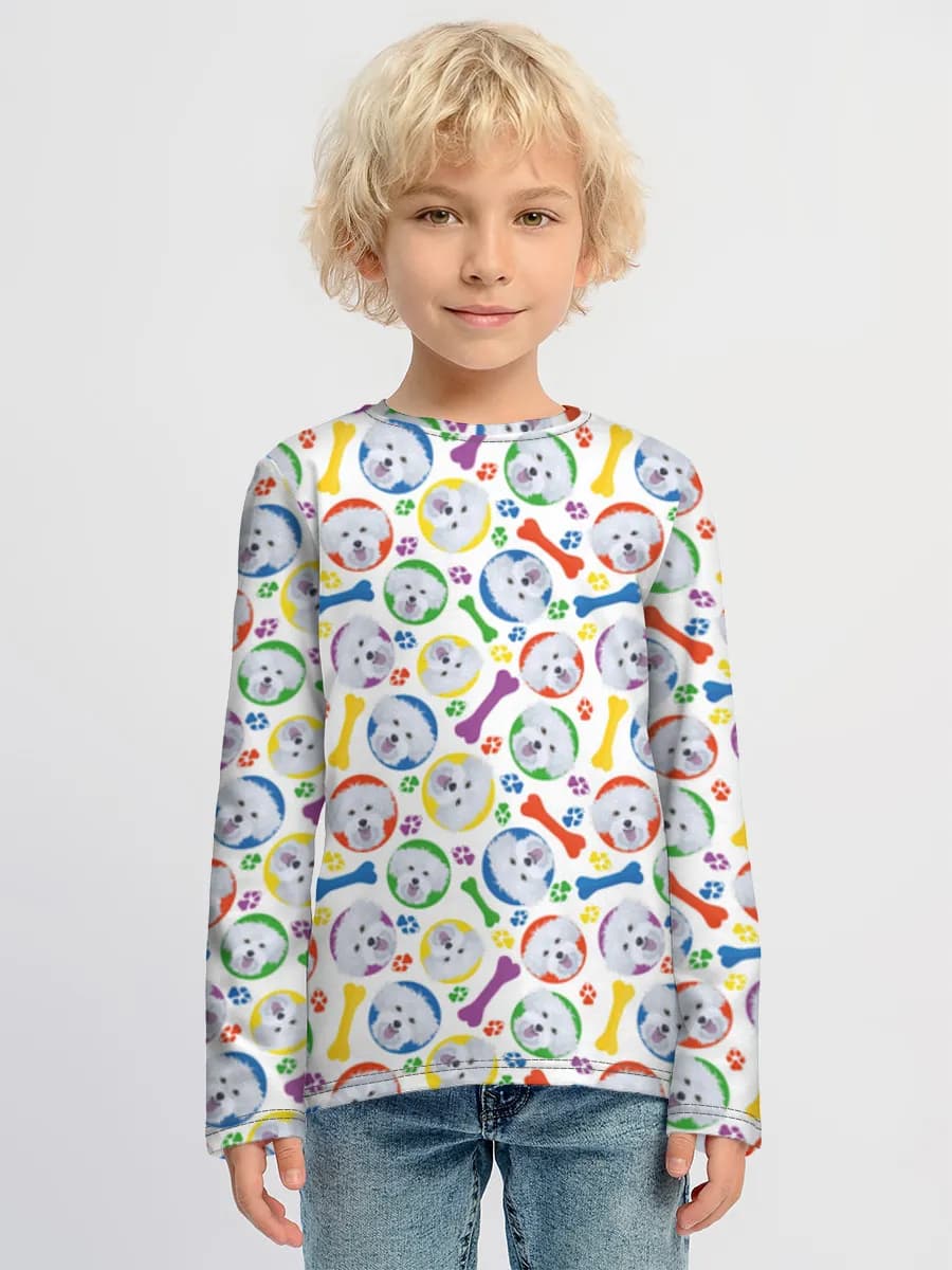 Children's cotton long sleeve shirt