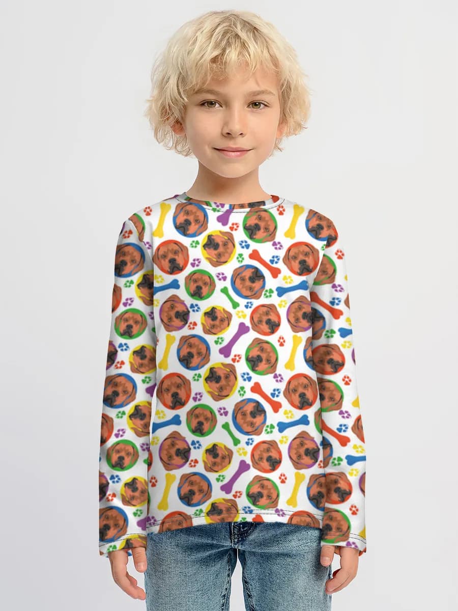 Children's cotton long sleeve shirt