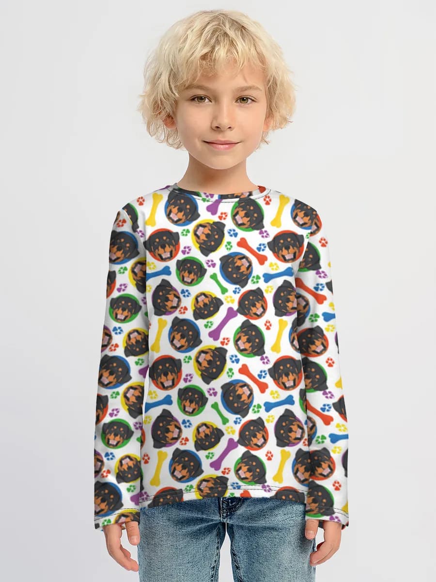 Children's cotton long sleeve shirt