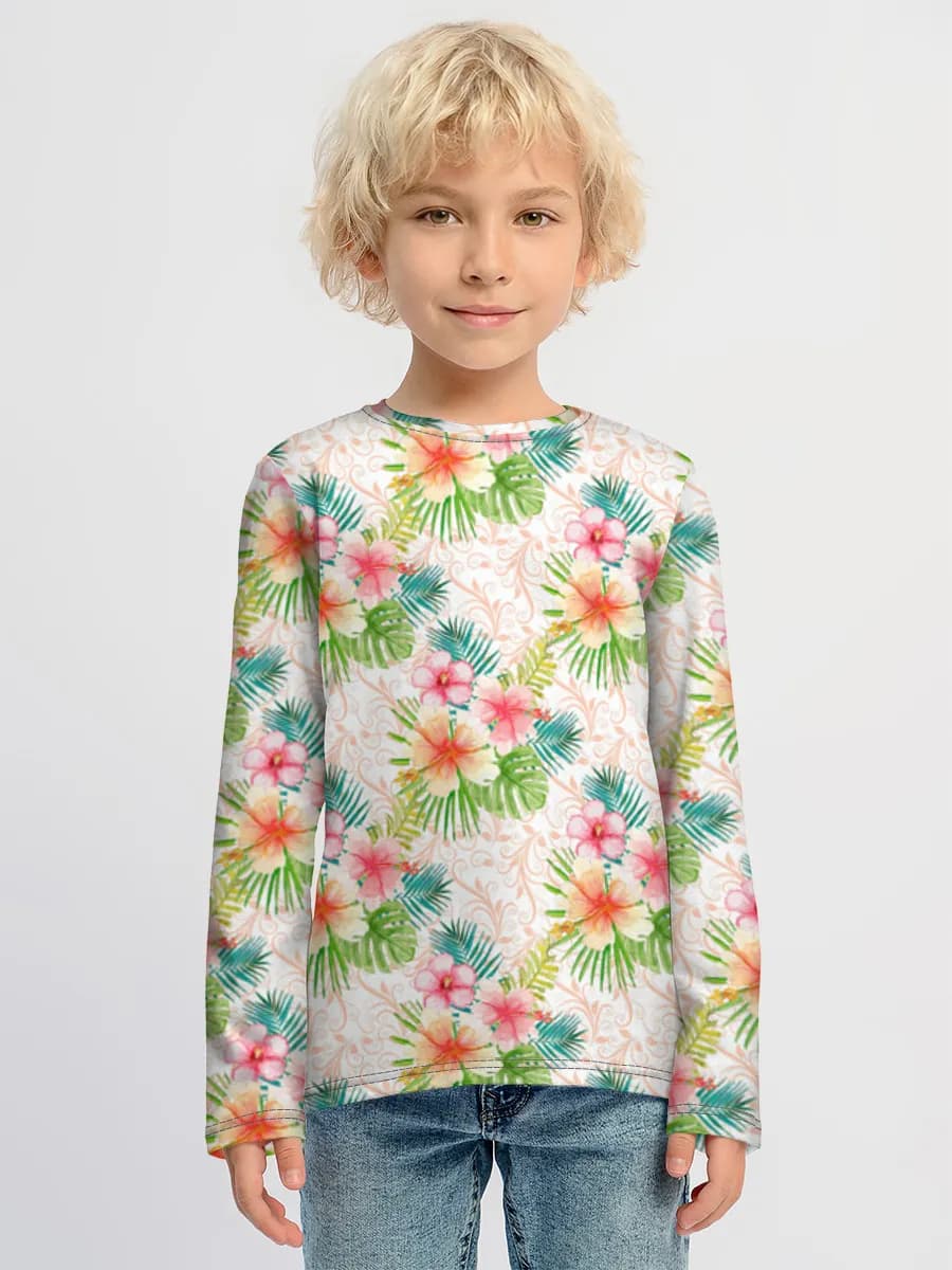 Children's cotton long sleeve shirt