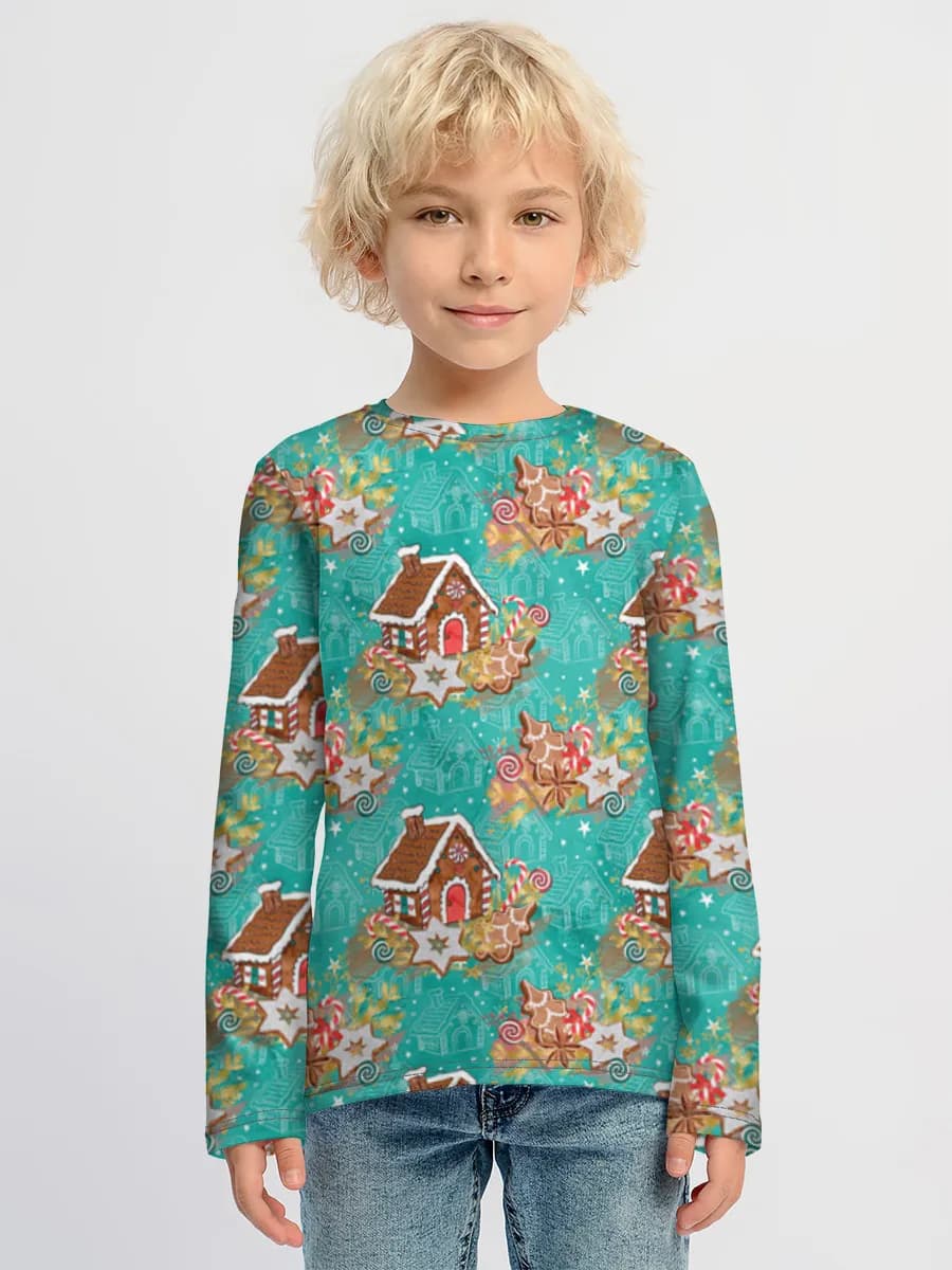 Children's cotton long sleeve shirt