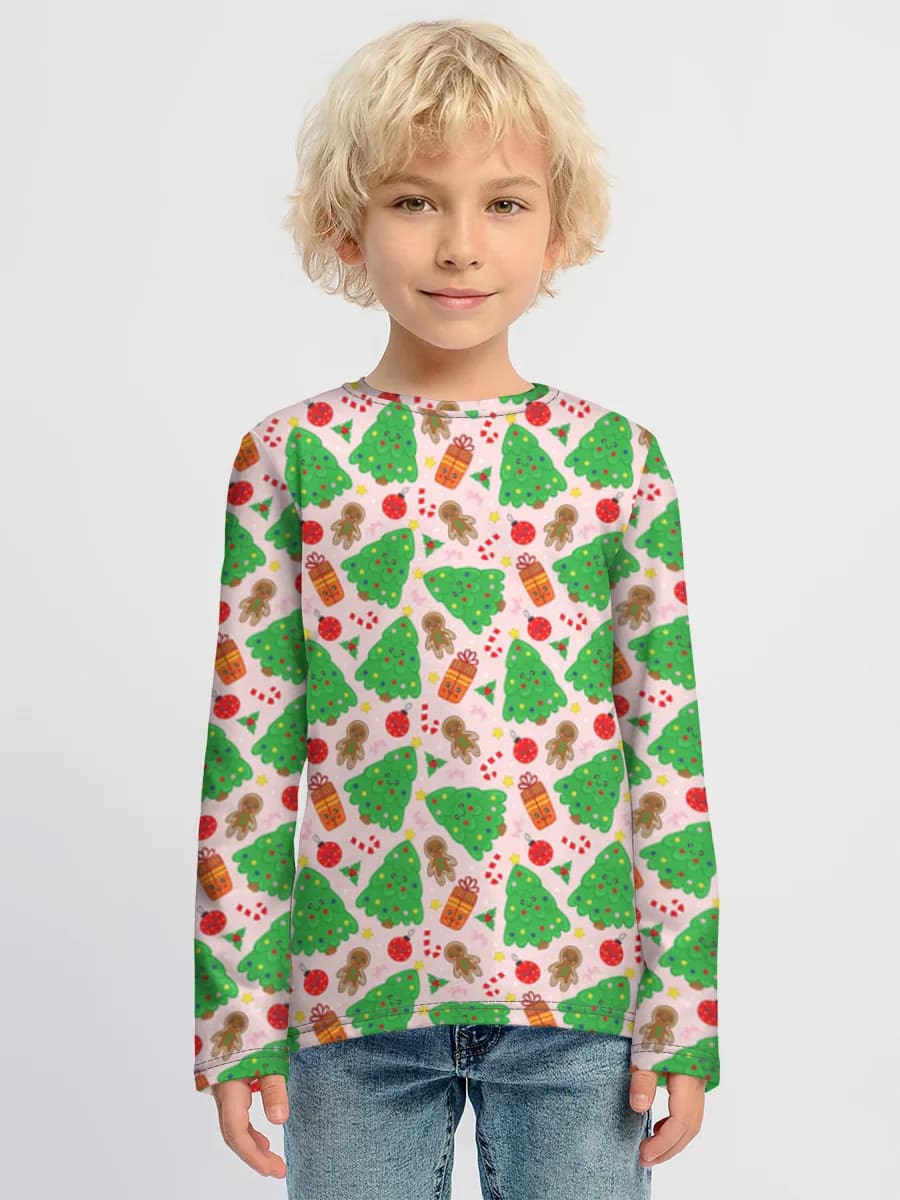 Children's cotton long sleeve shirt