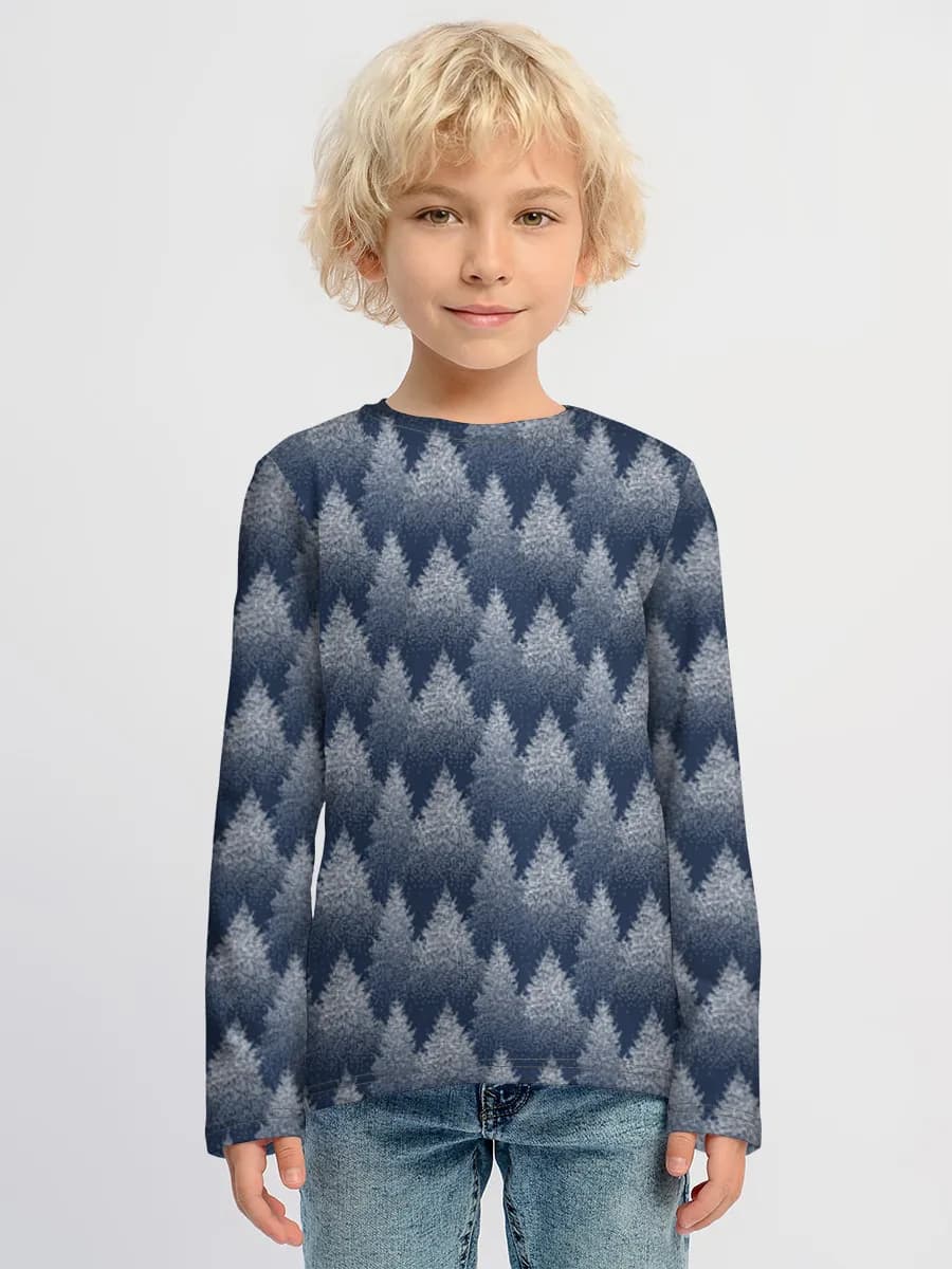 Children's cotton long sleeve shirt