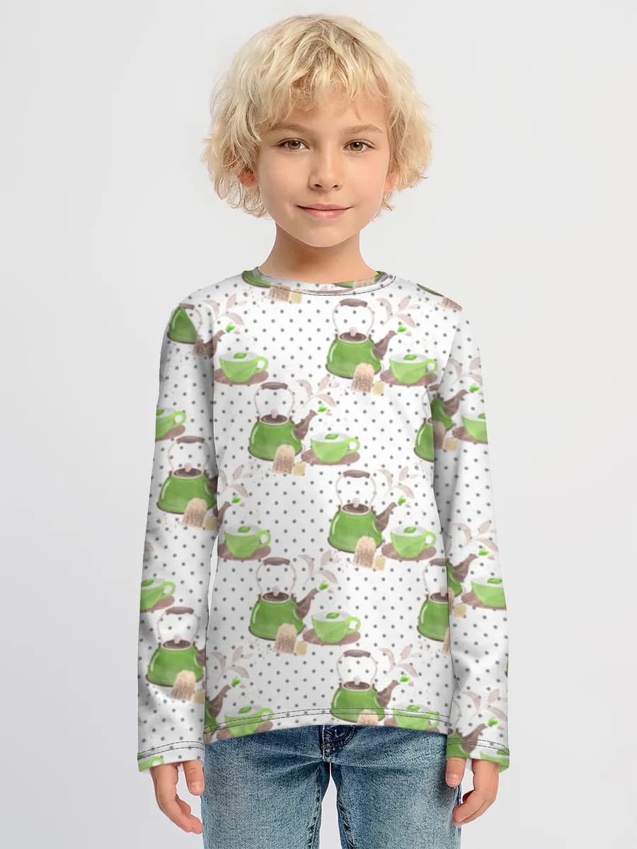 Children's cotton long sleeve shirt