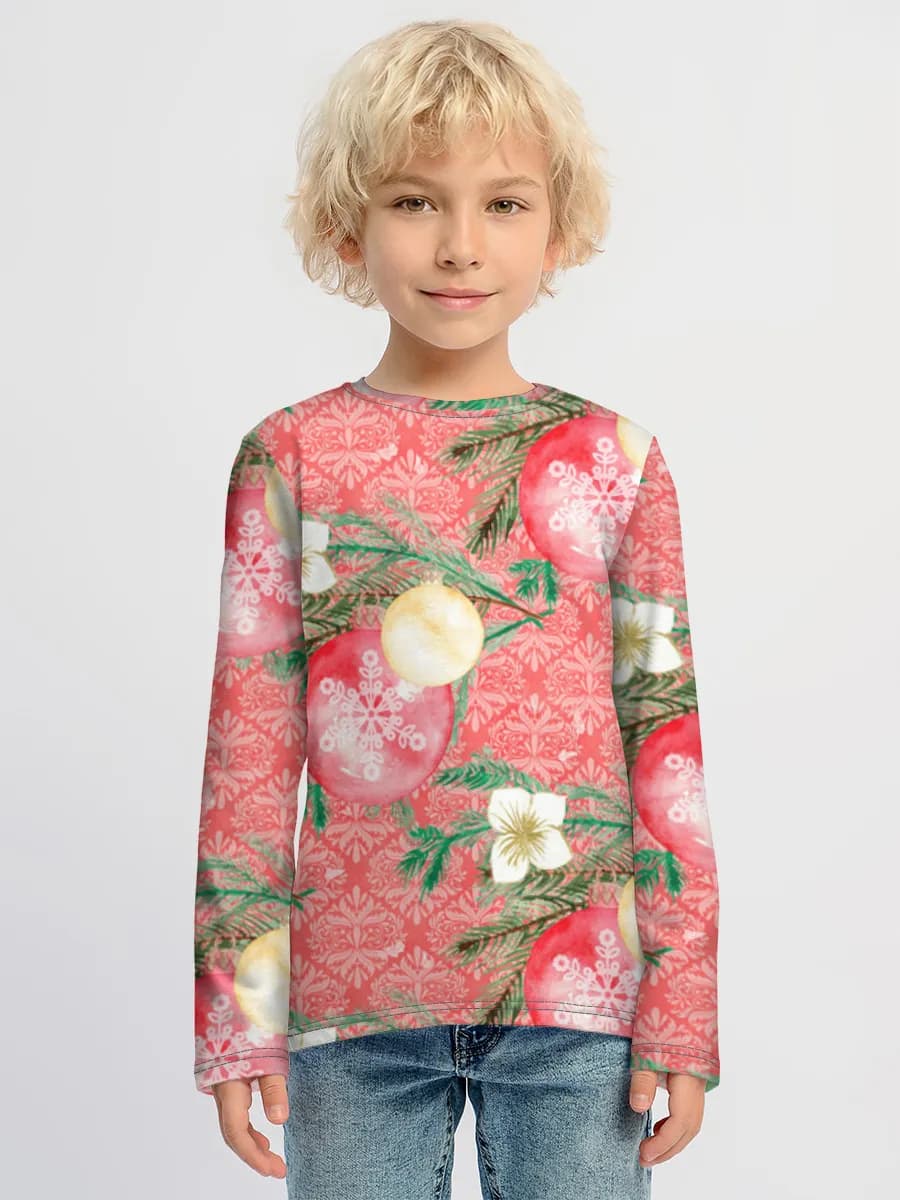 Children's cotton long sleeve shirt