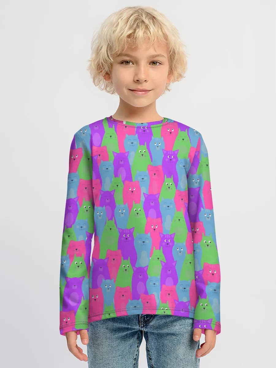 Children's cotton long sleeve shirt
