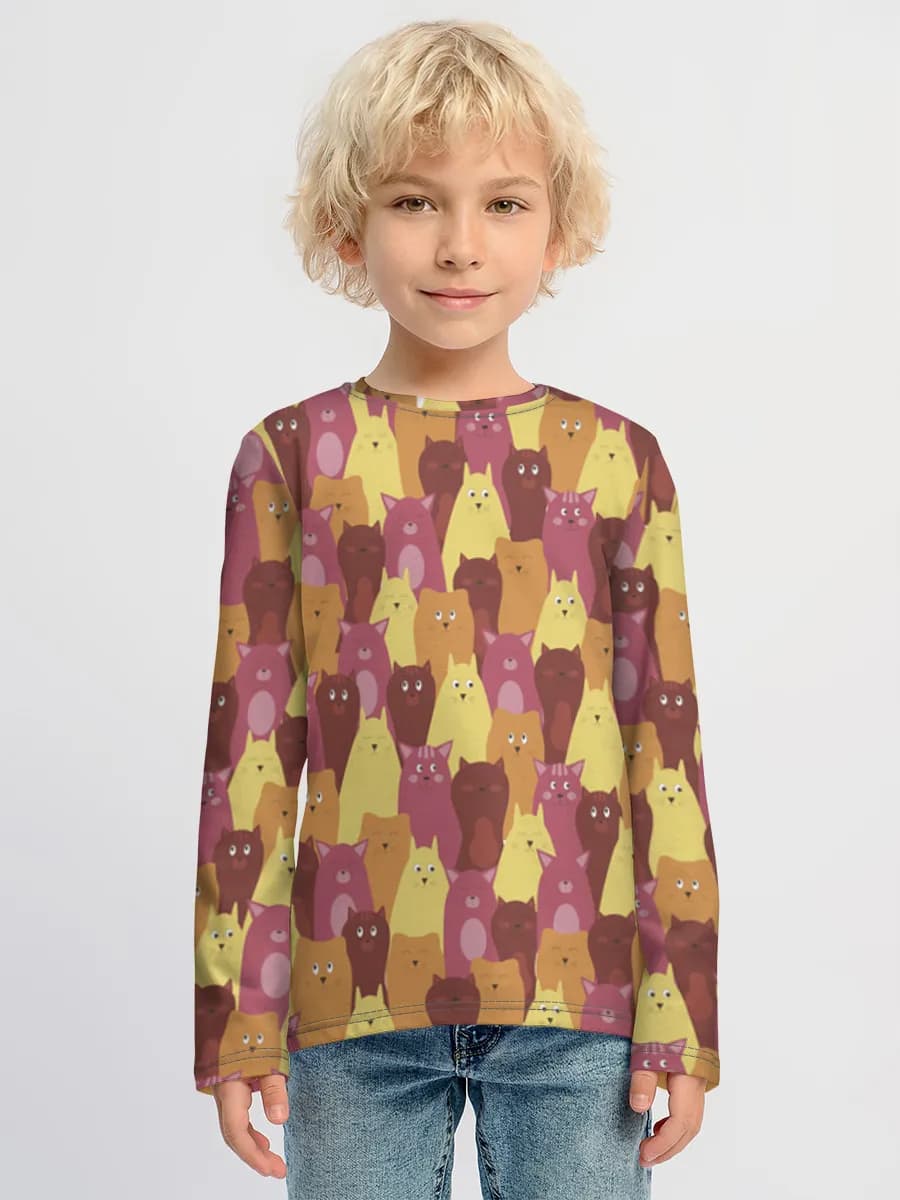 Children's cotton long sleeve shirt