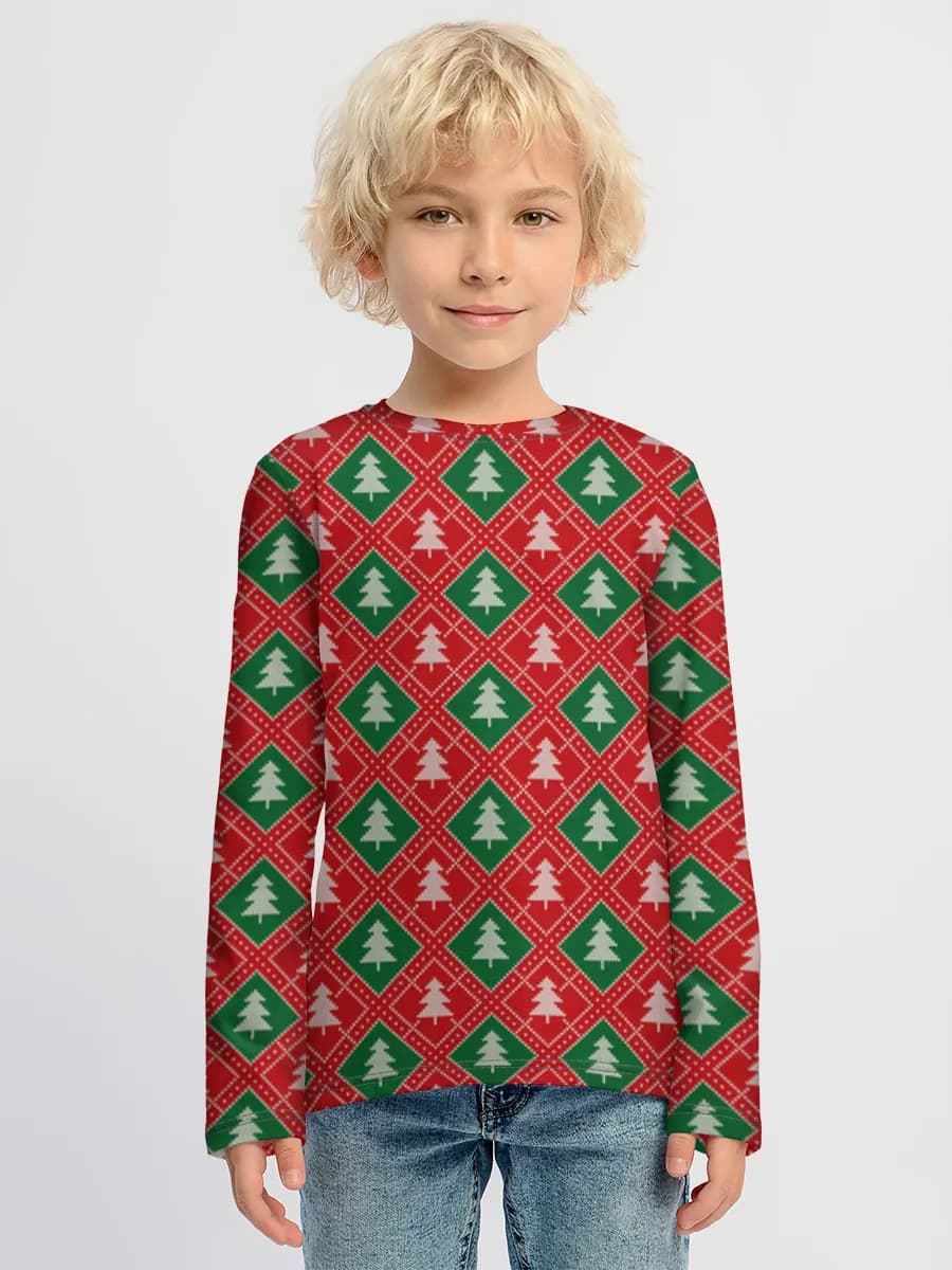 Children's cotton long sleeve shirt