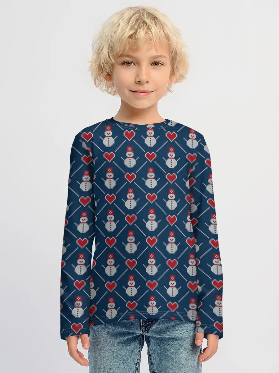 Children's cotton long sleeve shirt