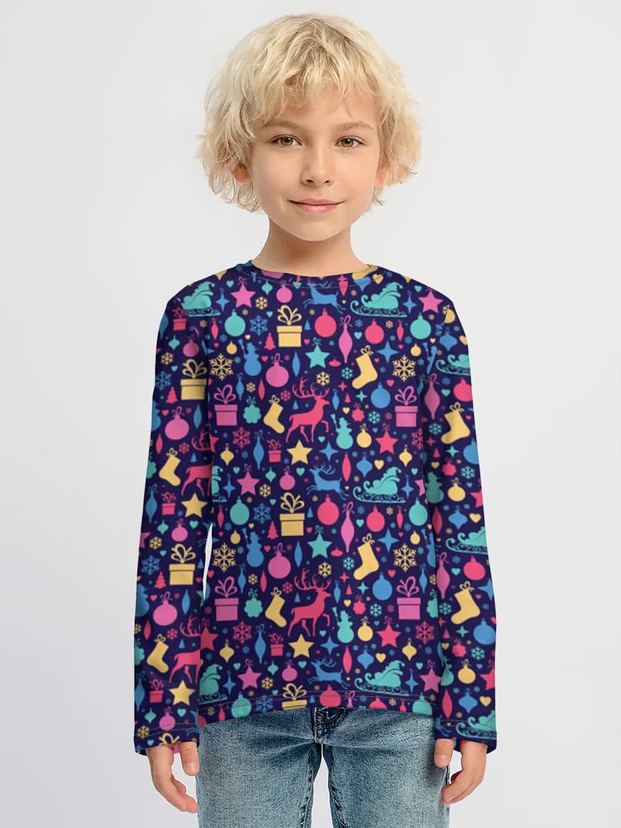 Children's cotton long sleeve shirt