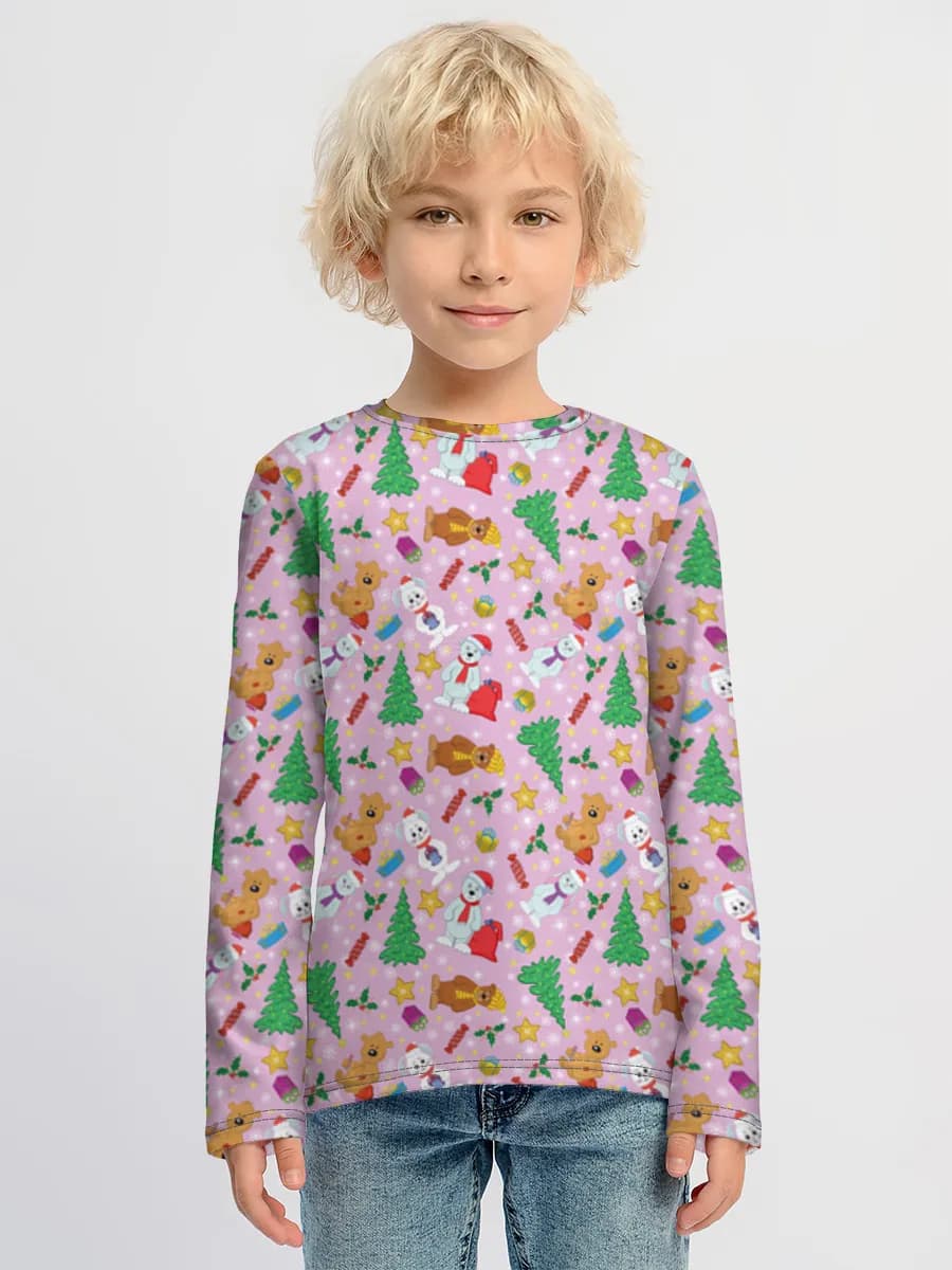 Children's cotton long sleeve shirt