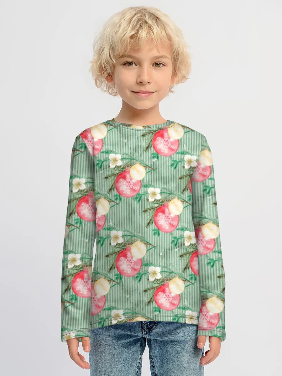 Children's cotton long sleeve shirt