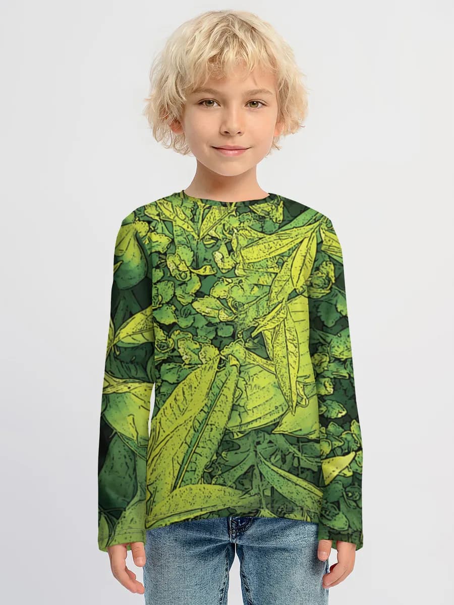 Children's cotton long sleeve shirt