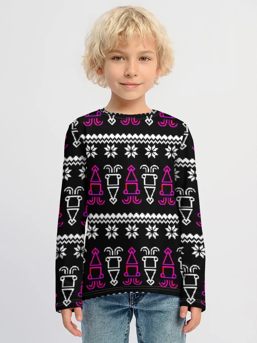 Children's cotton long sleeve shirt