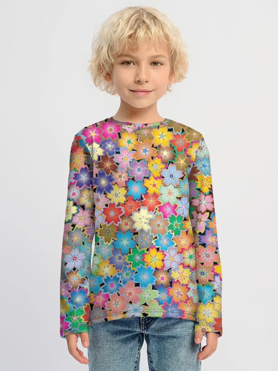 Children's cotton long sleeve shirt