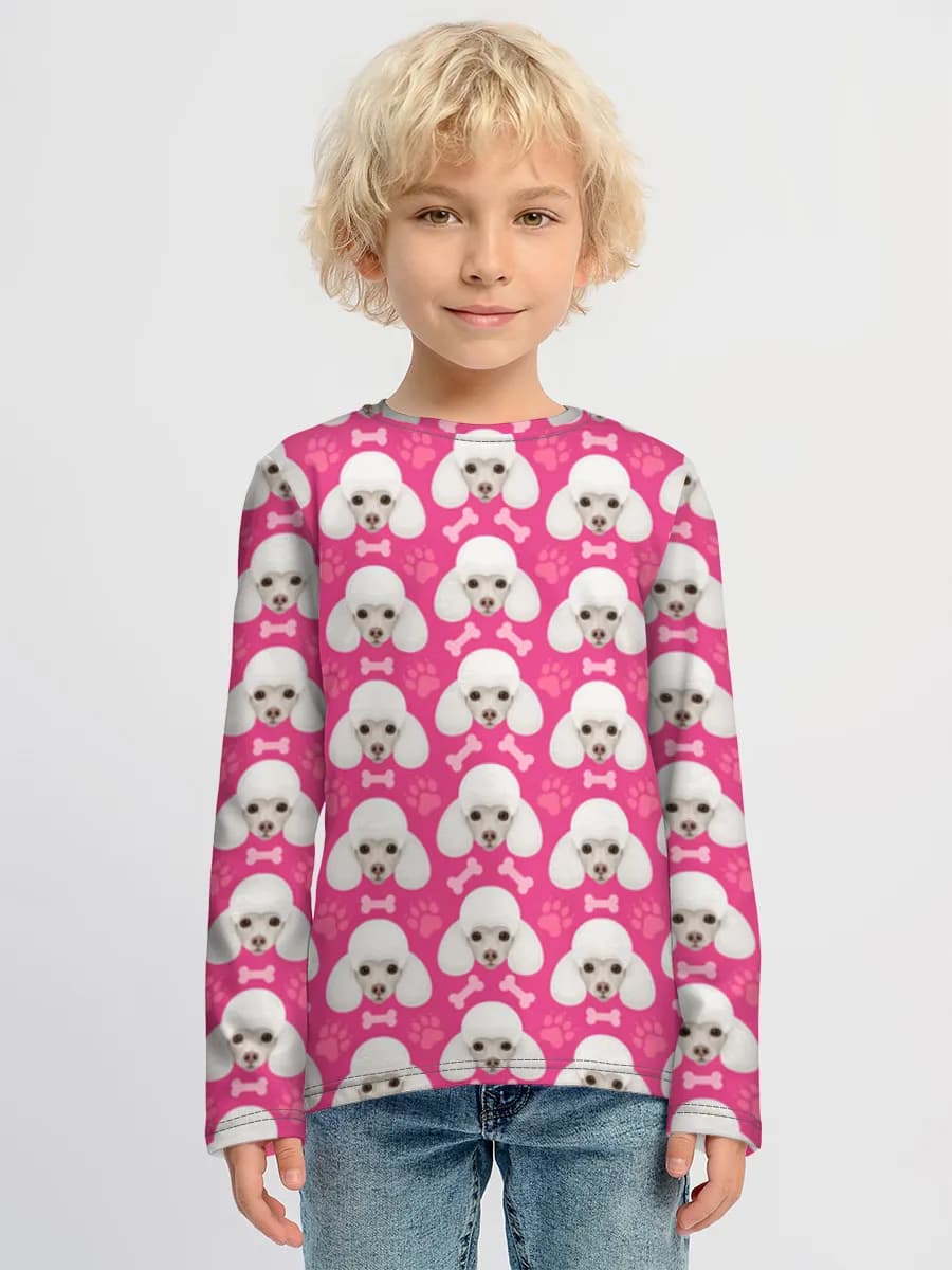 Children's cotton long sleeve shirt
