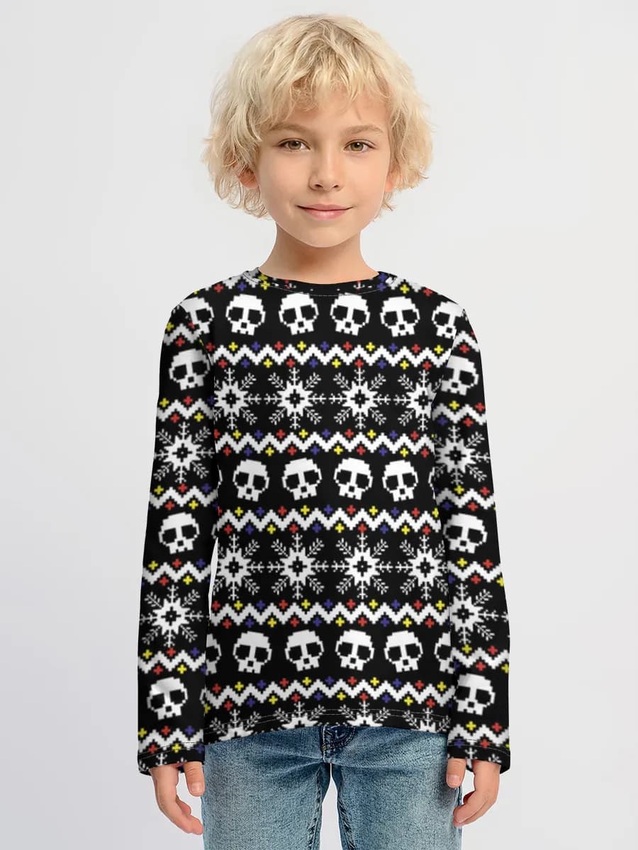 Children's cotton long sleeve shirt