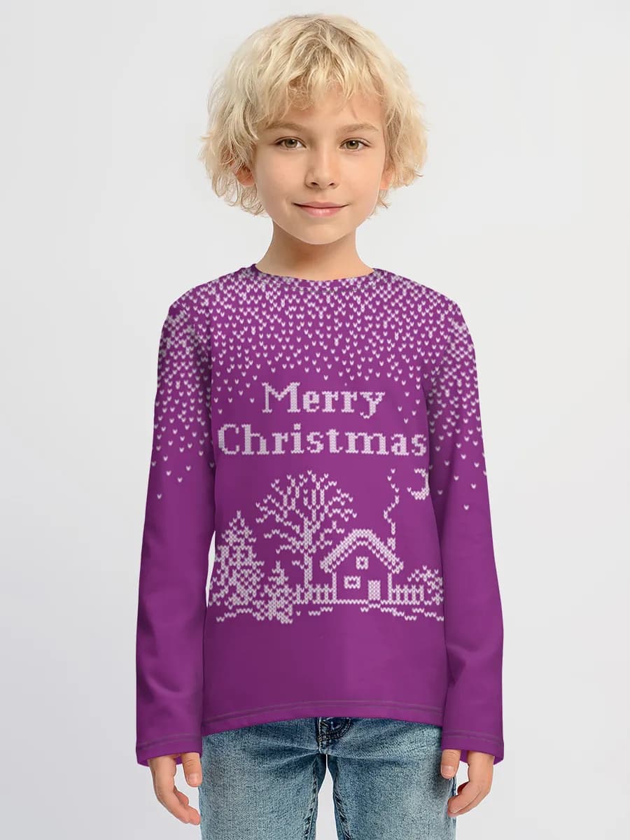 Children's cotton long sleeve shirt