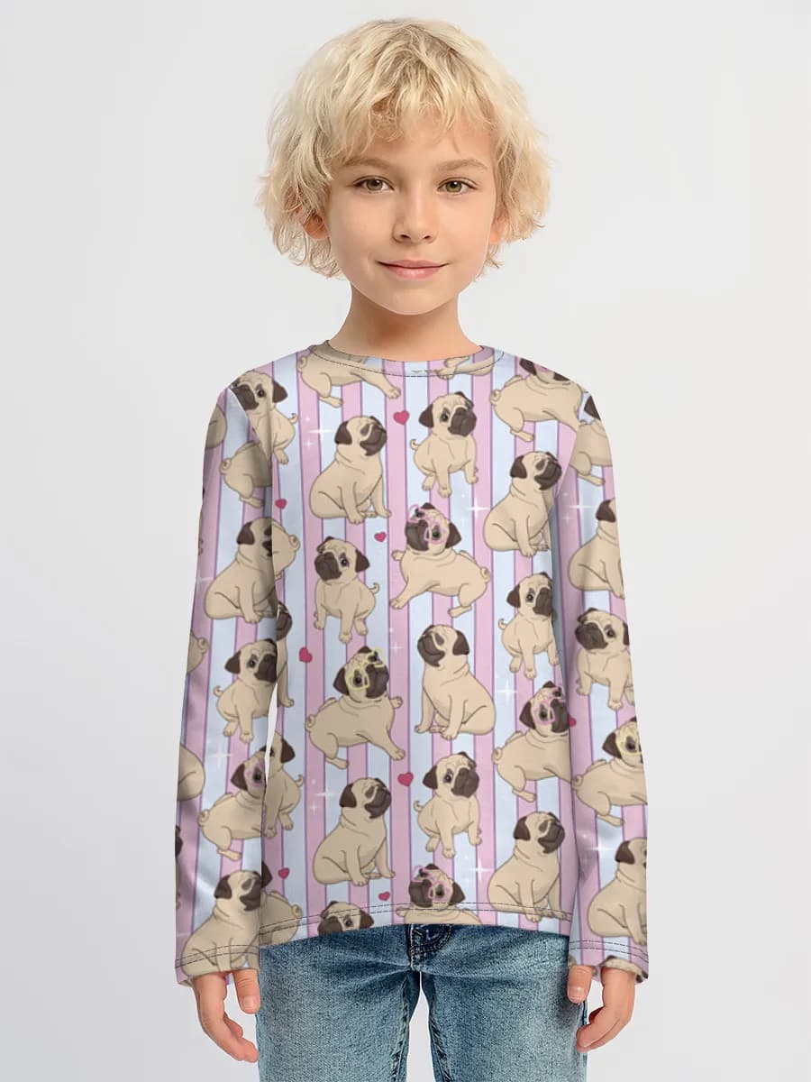 Children's cotton long sleeve shirt