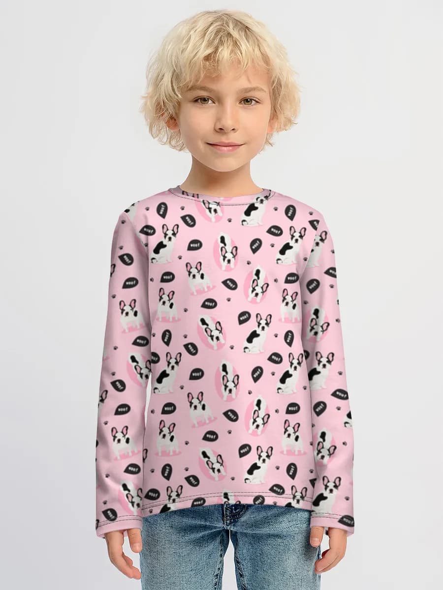 Children's cotton long sleeve shirt