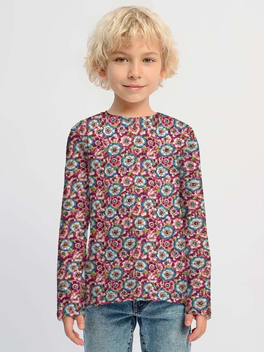 Children's cotton long sleeve shirt