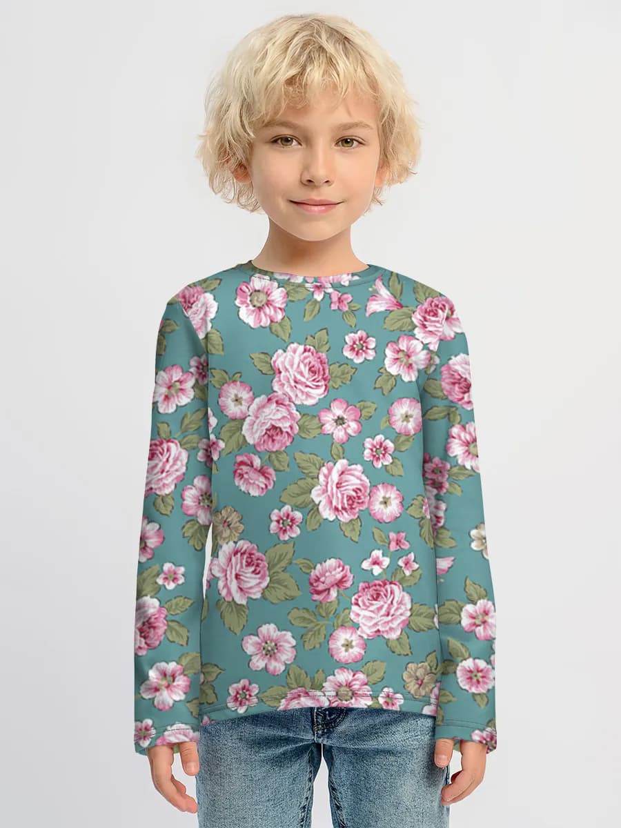 Children's cotton long sleeve shirt