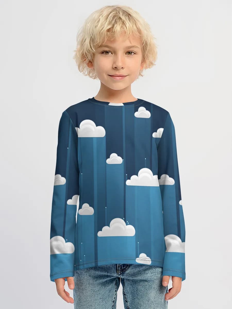 Children's cotton long sleeve shirt