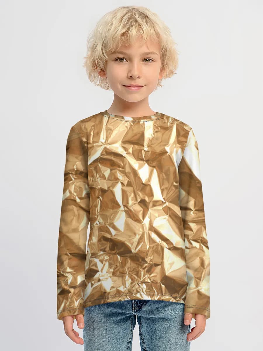 Children's cotton long sleeve shirt