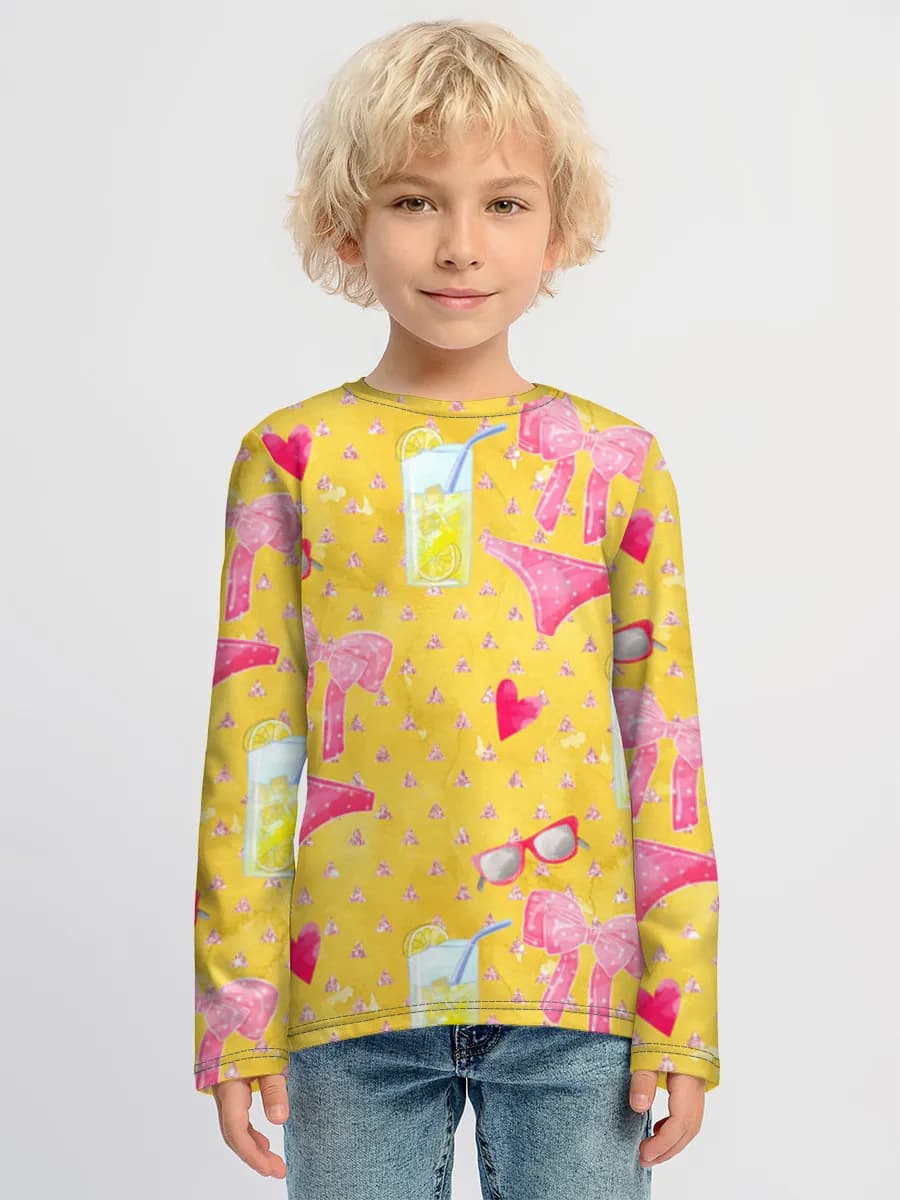 Children's cotton long sleeve shirt