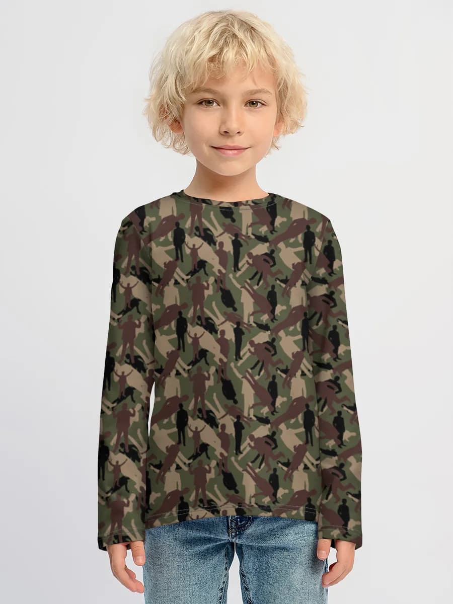 Children's cotton long sleeve shirt