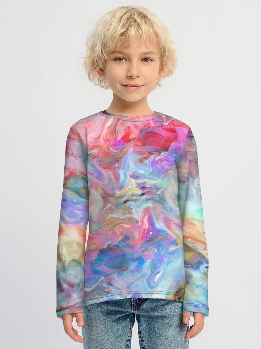 Children's cotton long sleeve shirt