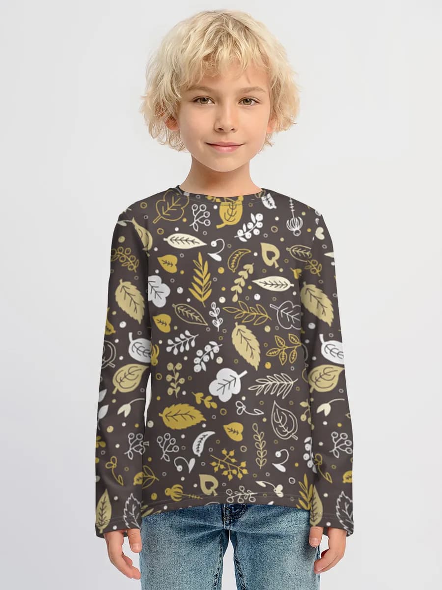 Children's cotton long sleeve shirt