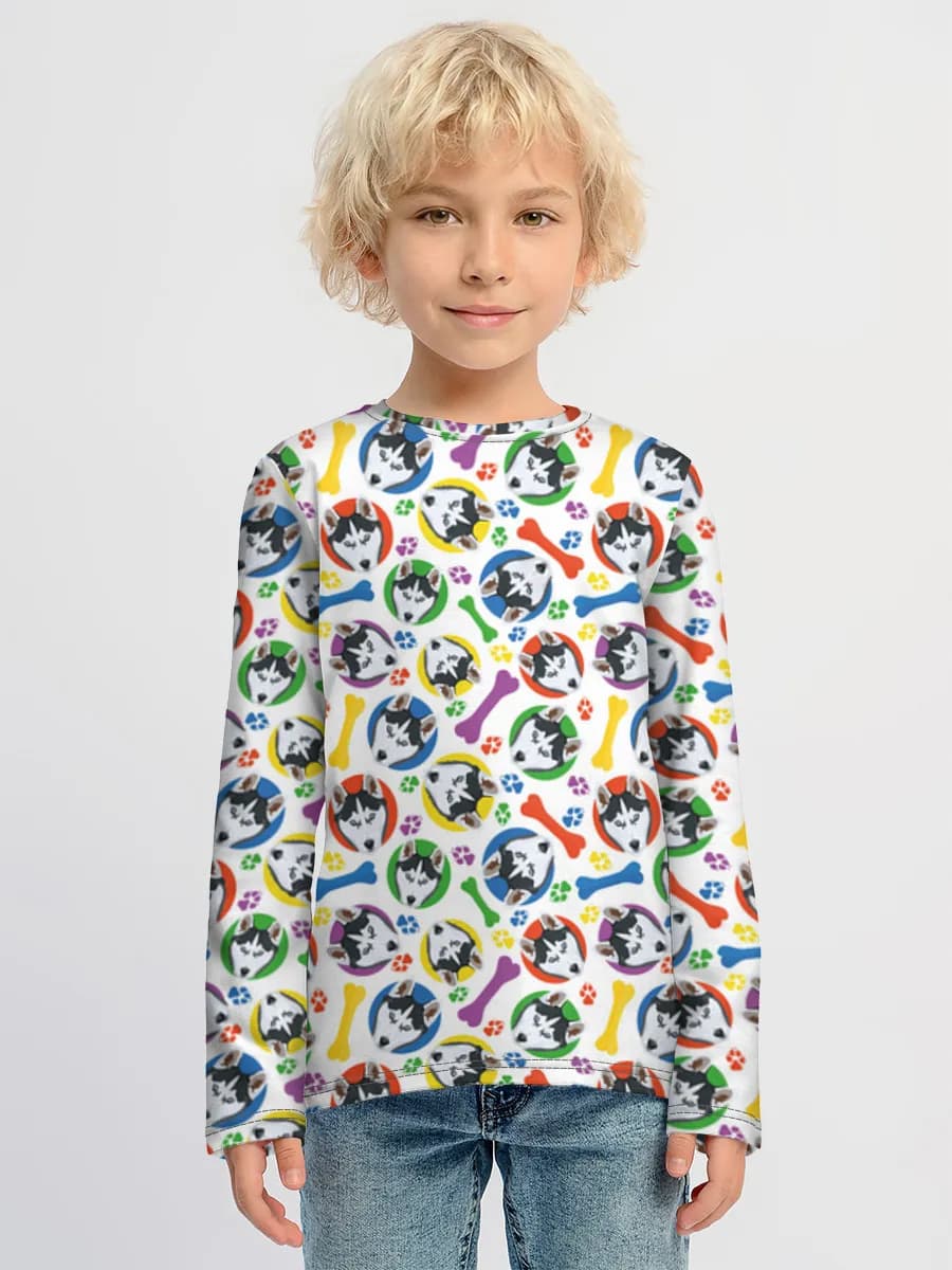 Children's cotton long sleeve shirt