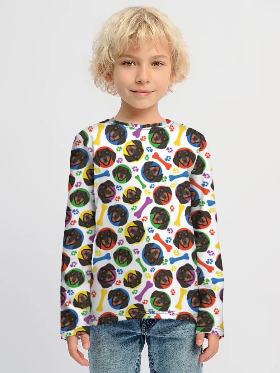 Children's cotton long sleeve shirt