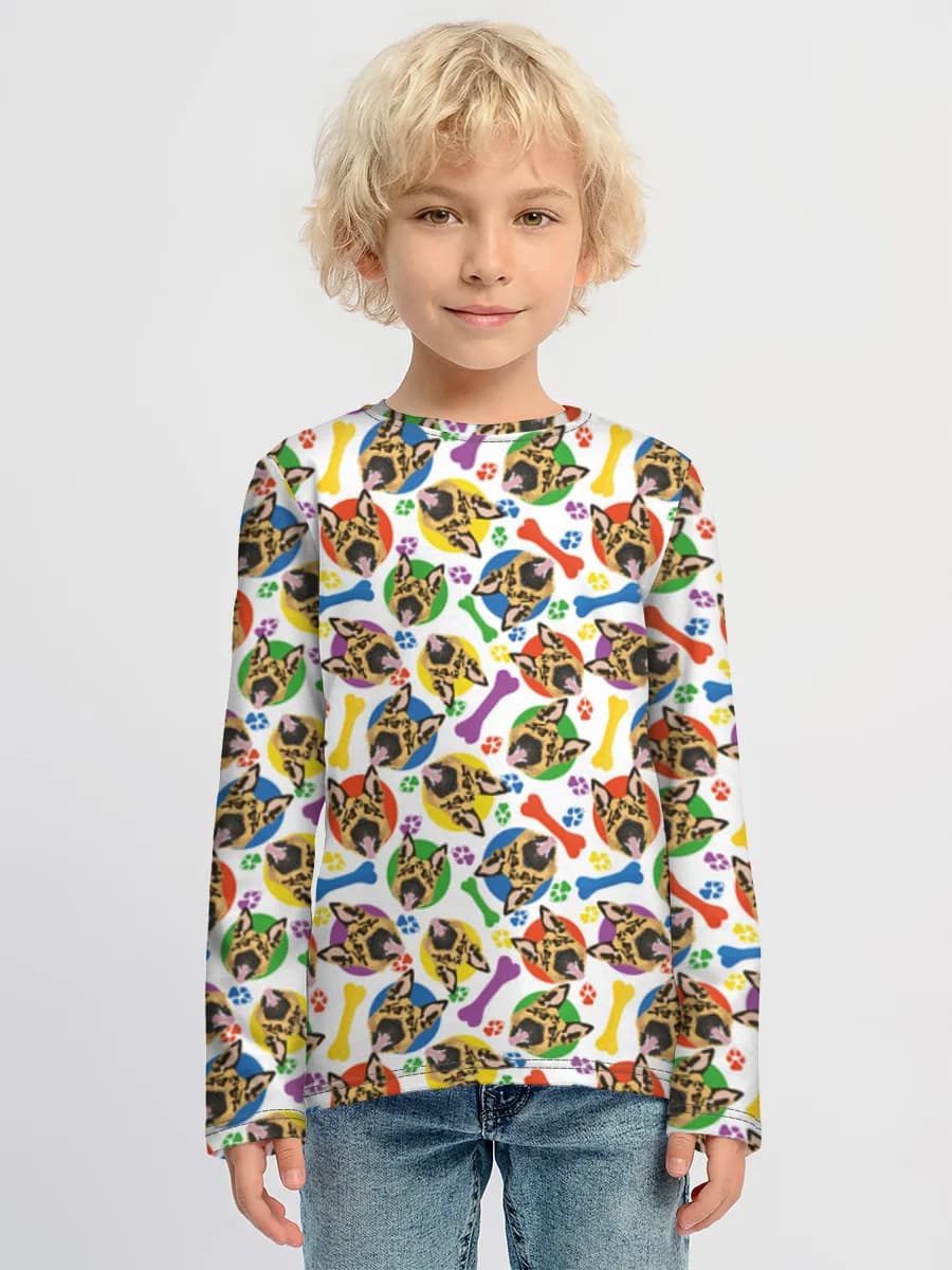 Children's cotton long sleeve shirt