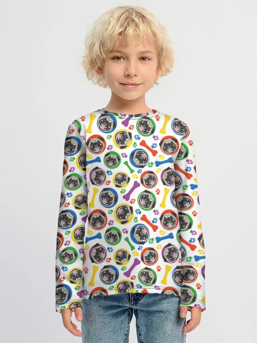 Children's cotton long sleeve shirt
