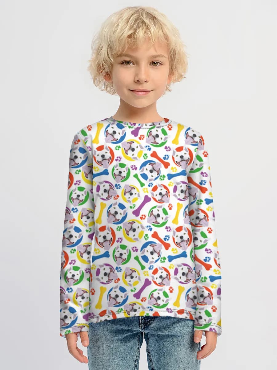 Children's cotton long sleeve shirt