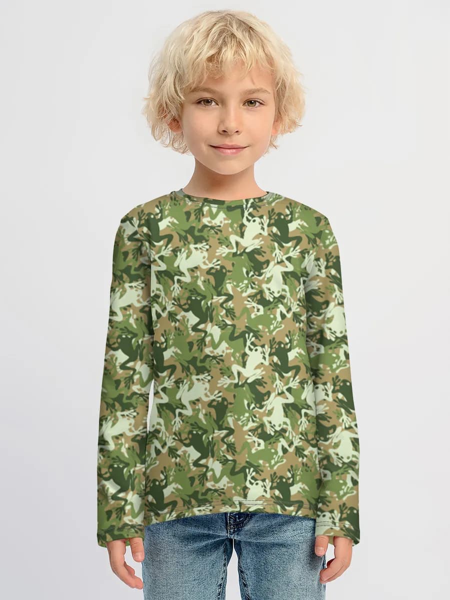 Children's cotton long sleeve shirt