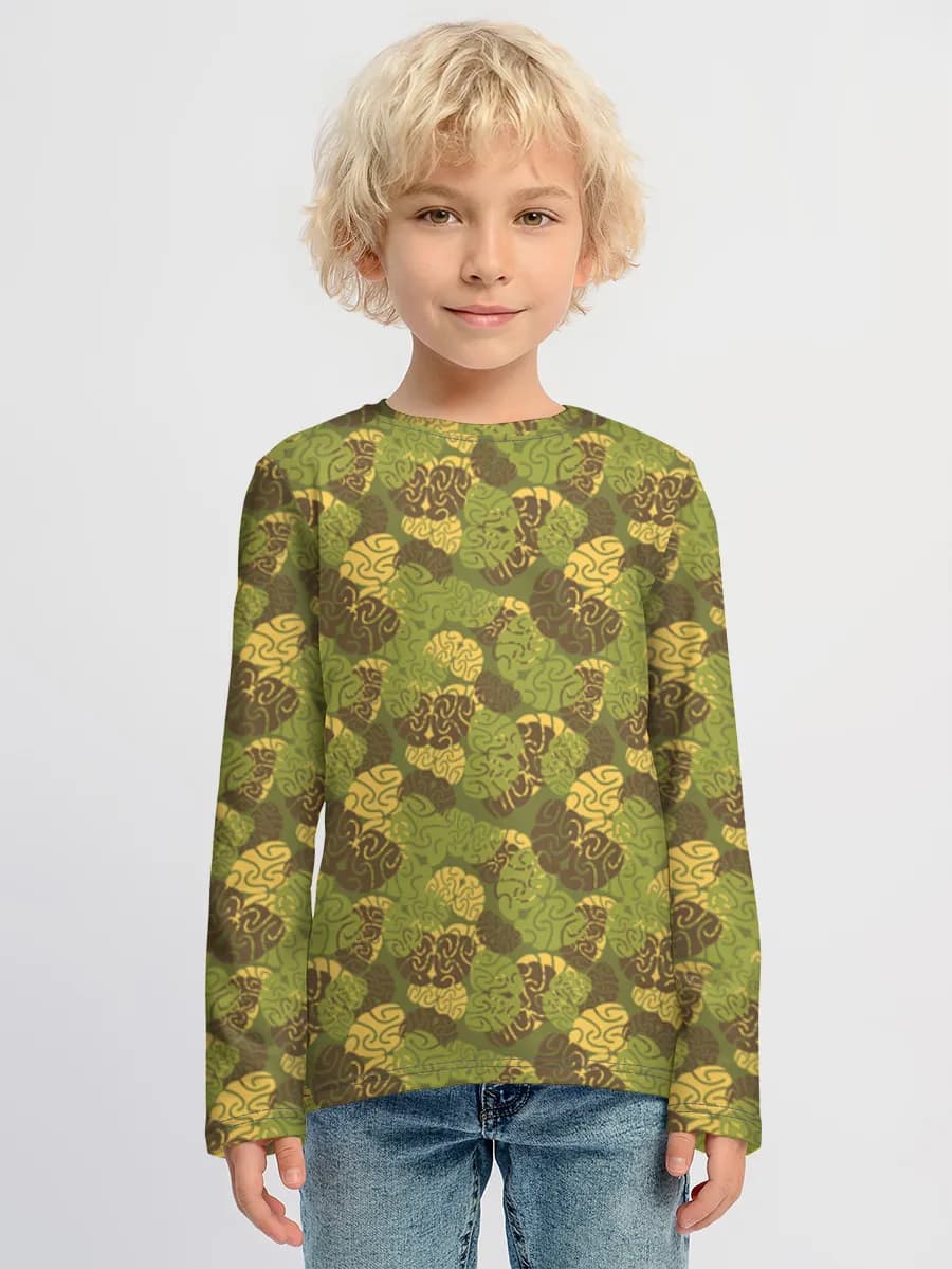 Bee Camo Swirl Print