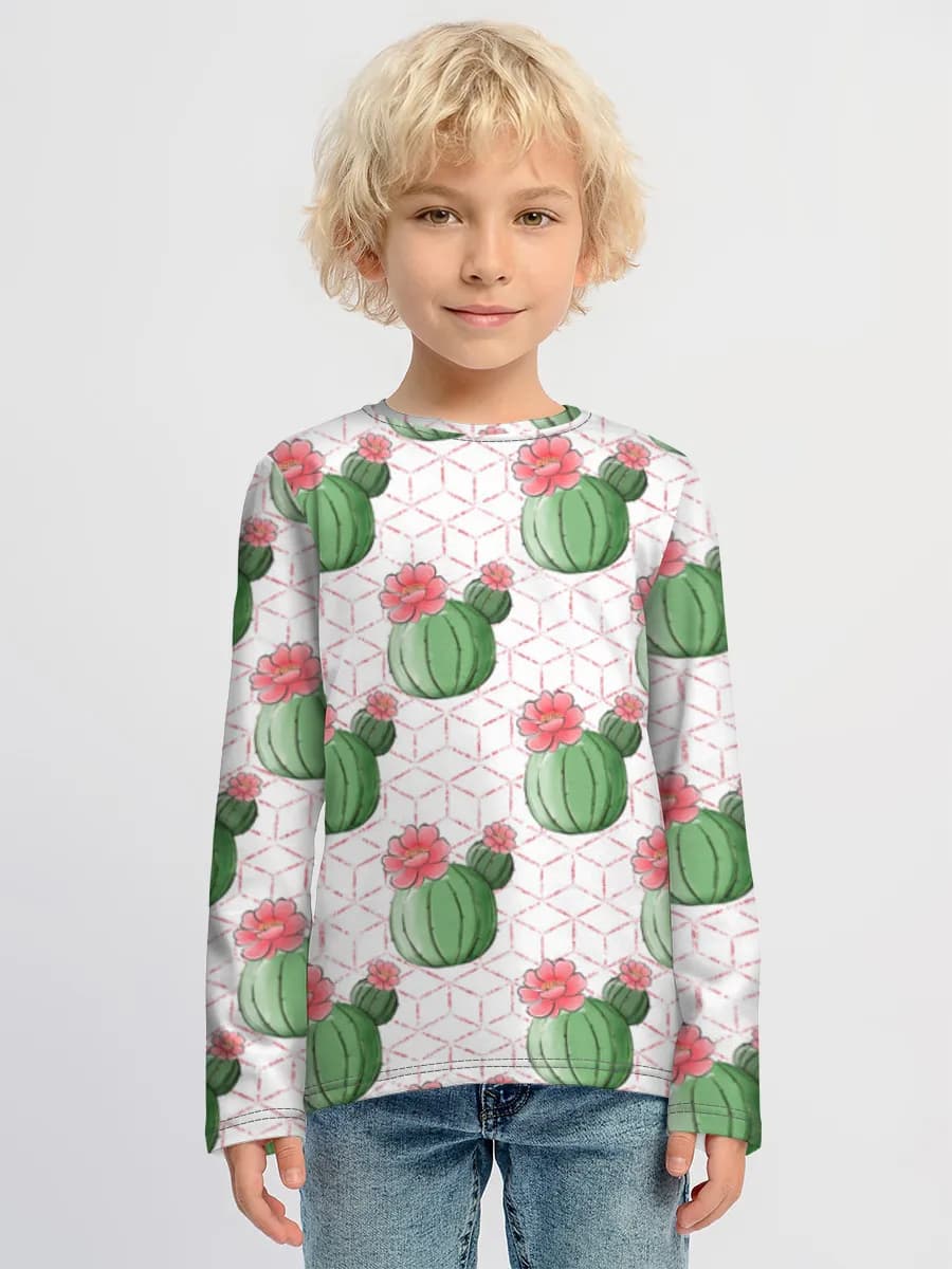 Children's cotton long sleeve shirt