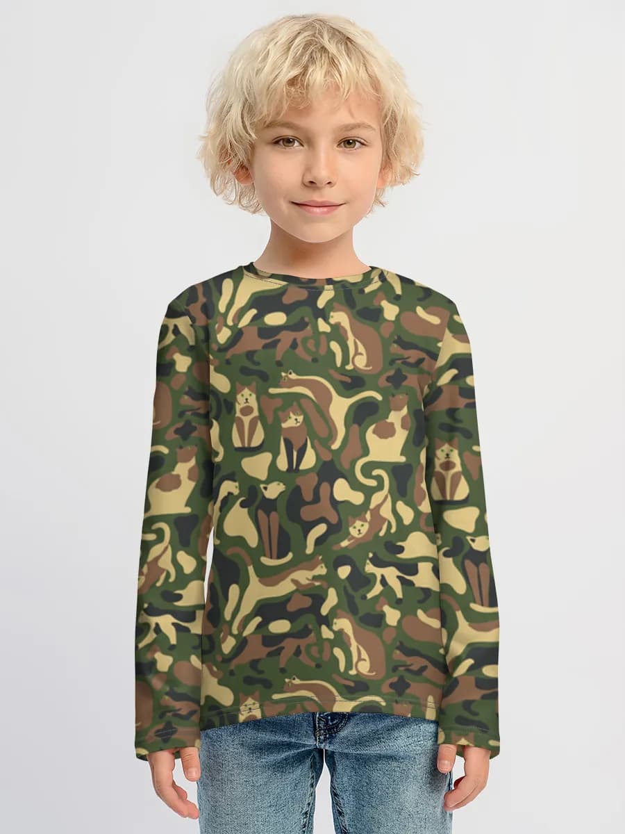 Children's cotton long sleeve shirt