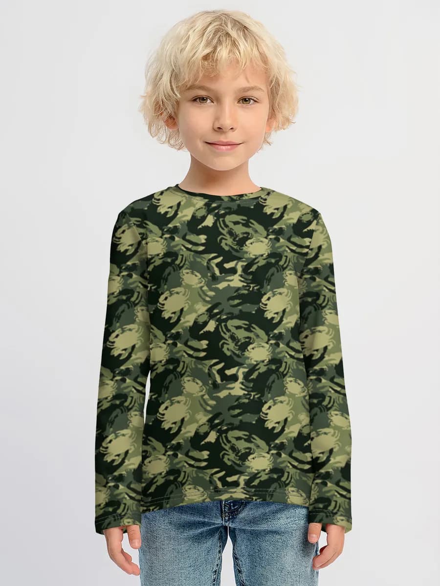 Children's cotton long sleeve shirt