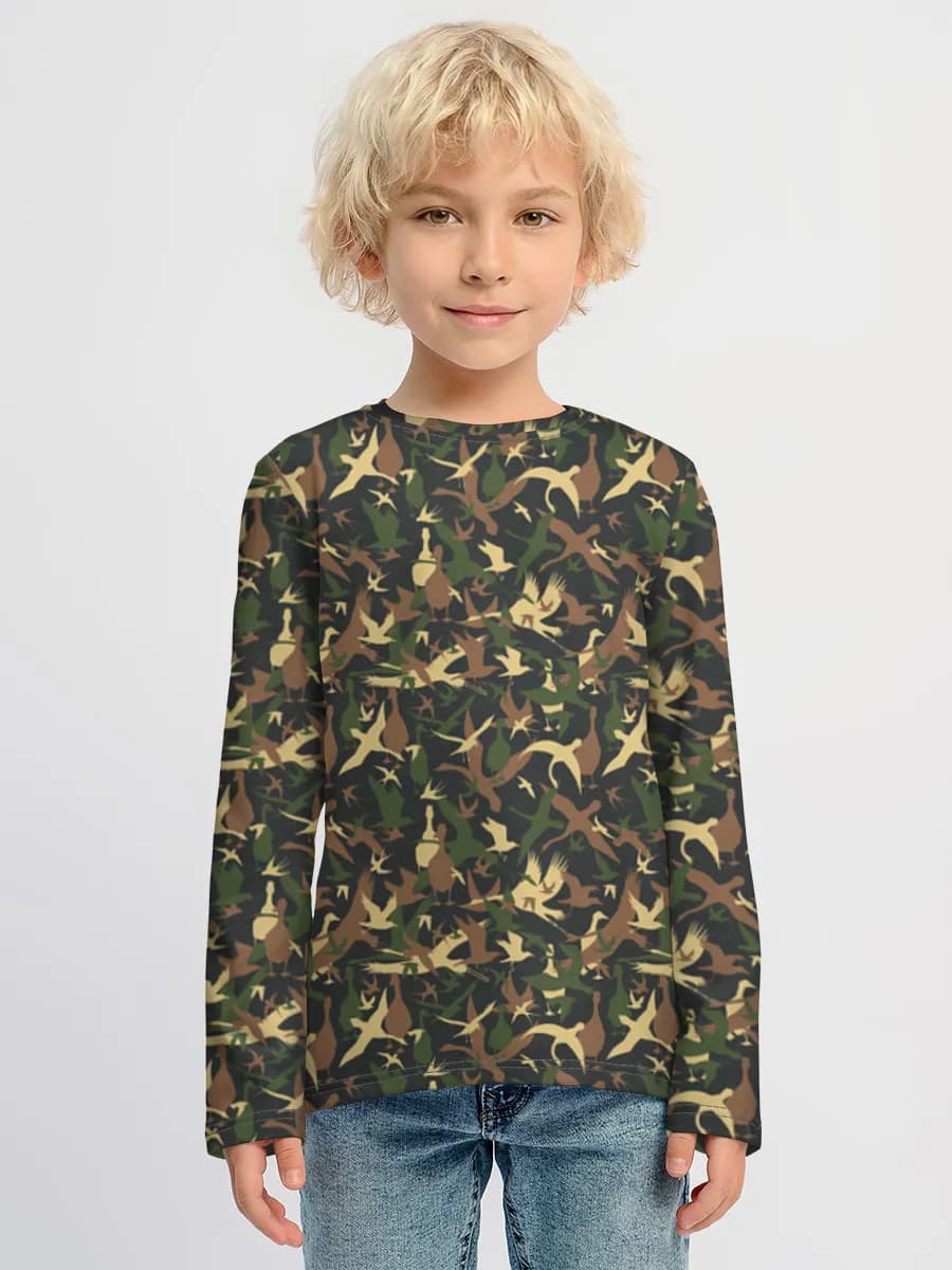 Children's cotton long sleeve shirt