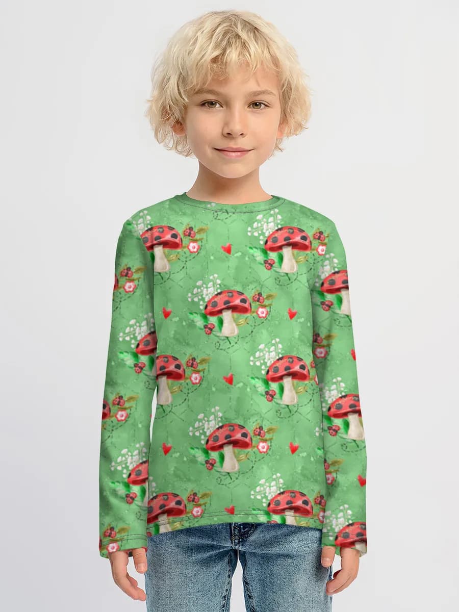 Children's cotton long sleeve shirt