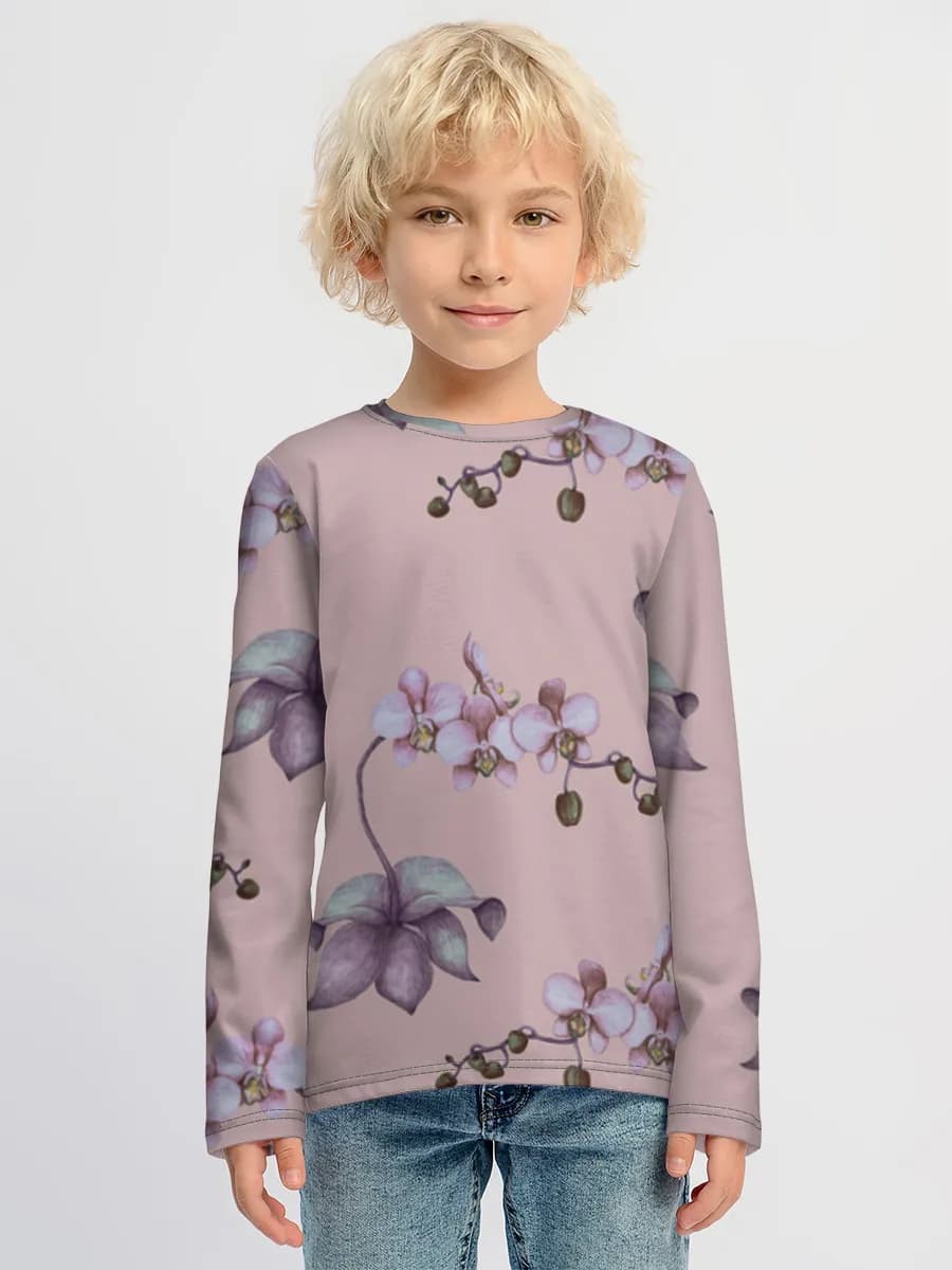 Children's cotton long sleeve shirt