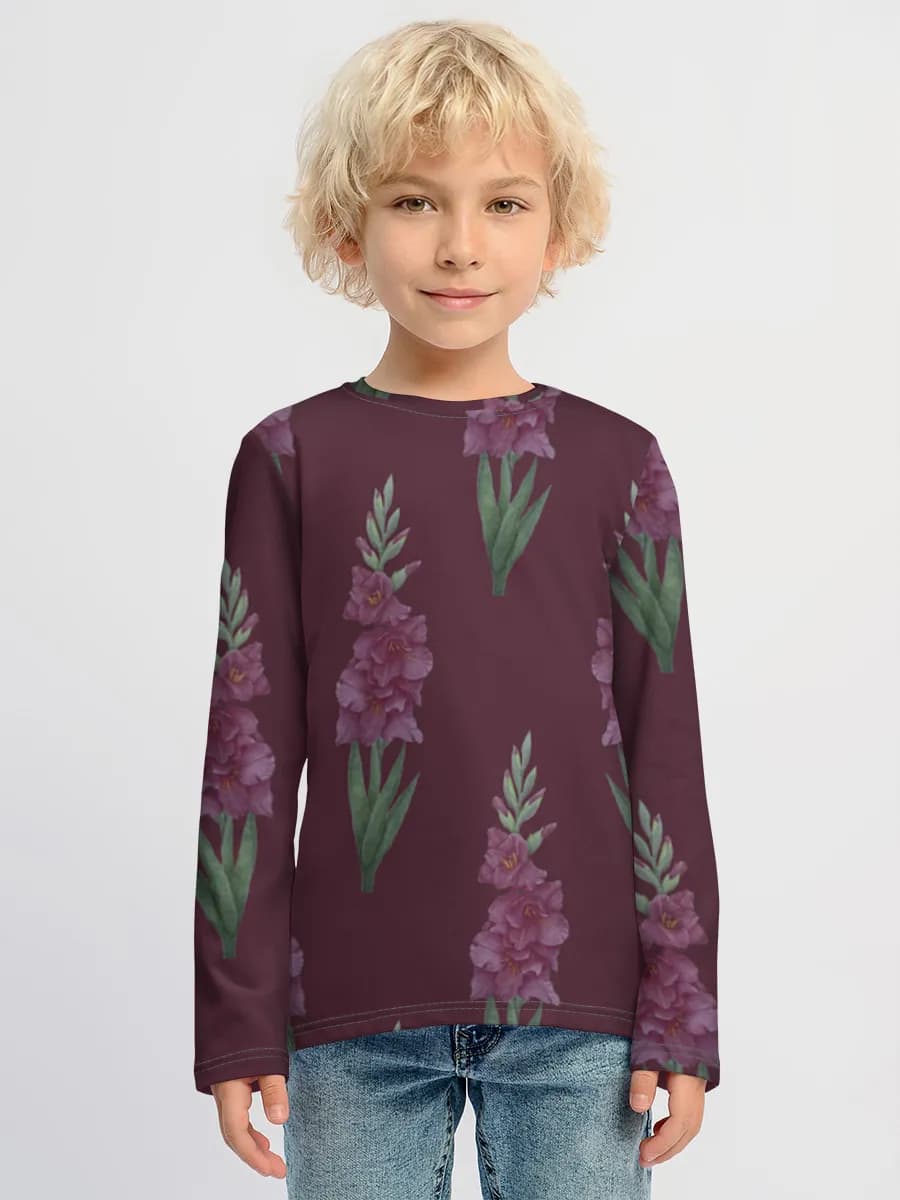 Children's cotton long sleeve shirt
