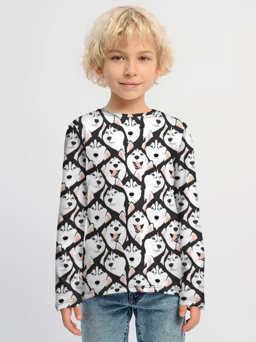 Children's cotton long sleeve shirt