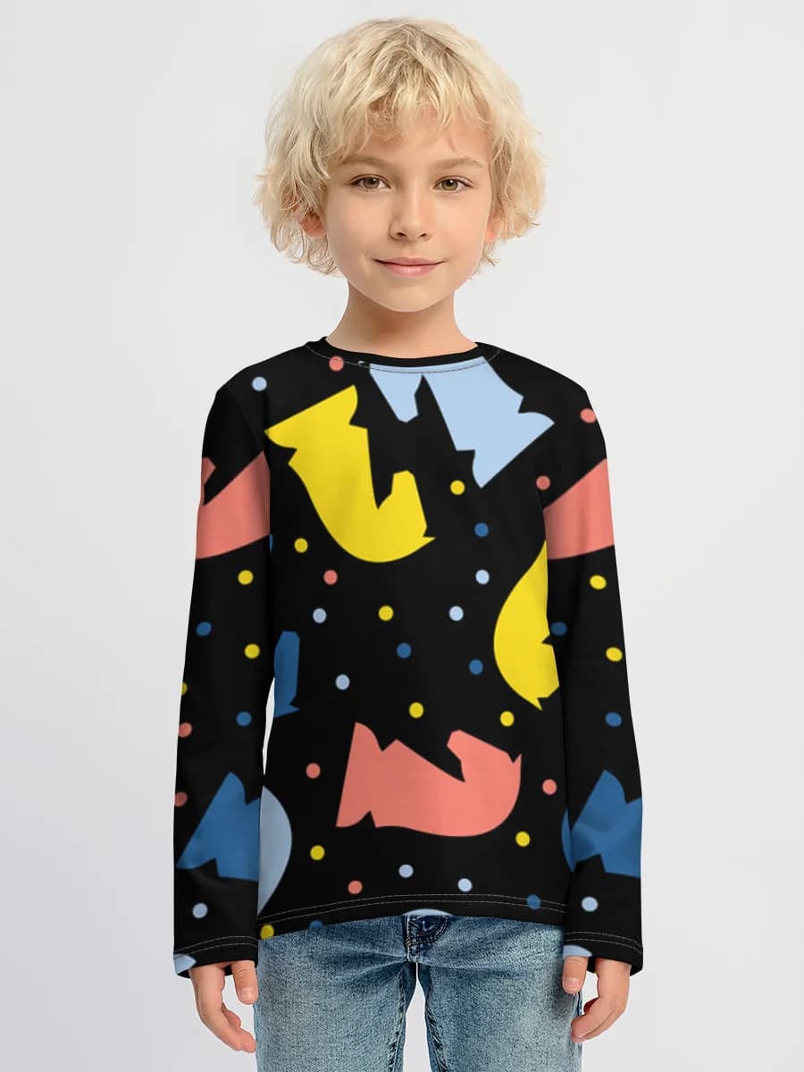 Children's cotton long sleeve shirt