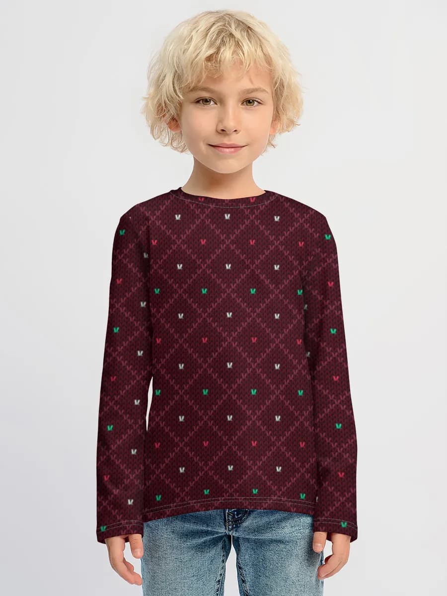Children's cotton long sleeve shirt