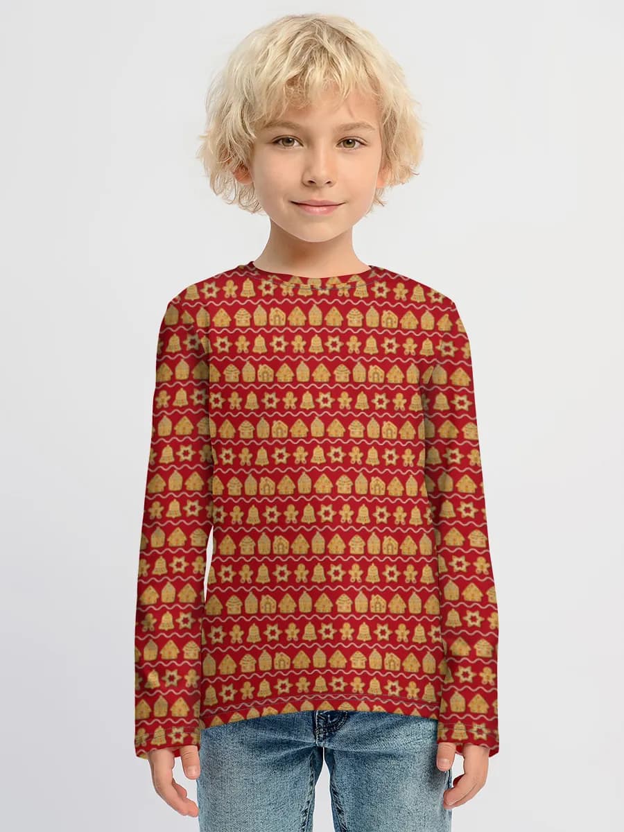 Children's cotton long sleeve shirt